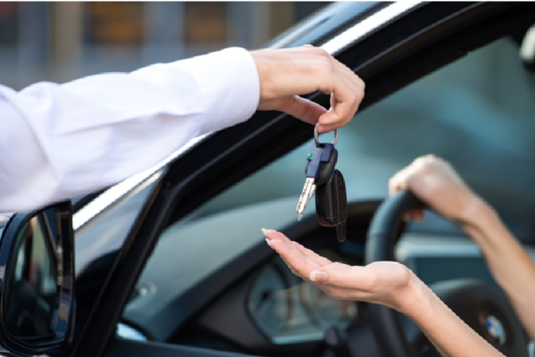 Tourists Rent a Car