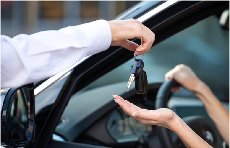 Tourists Rent a Car